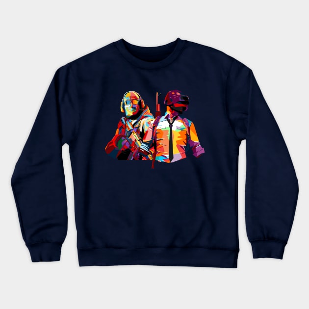 X PUBG Crewneck Sweatshirt by Shuriken